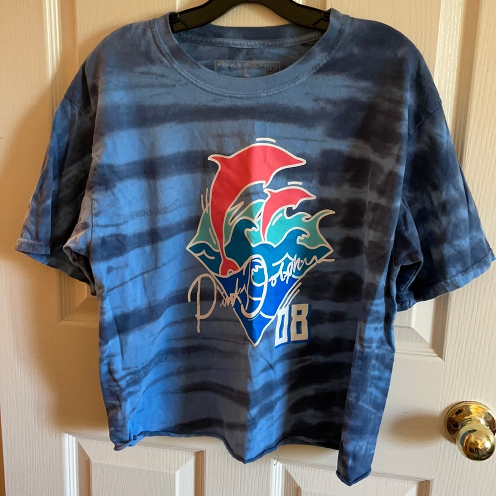 Pink dolphin oversized T